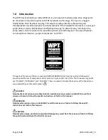 Preview for 3 page of WPT POWER Wp1-03-000 Installation & Maintenance Manual