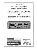 WRAASE electronic WSD-690rx Operating Manual & Technical Documentation preview