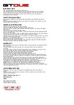 Preview for 2 page of WRC GT2-5E Instruction Manual