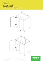 Preview for 1 page of Wren Kitchens Vogue BASE UNIT 700 2 Door Assembly Manual