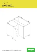 Preview for 1 page of Wren Kitchens Vogue BASE UNIT 972 L Corner Assembly Manual