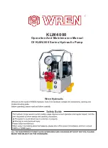 Предварительный просмотр 1 страницы Wren KLW4000 Series Operation And Maintenance Manual