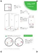 Предварительный просмотр 3 страницы Wren Wall unit Assembly Manual