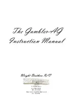 WRIGHT BROTHERS GAMBLER AG Instruction Manual preview