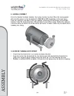 Preview for 20 page of Wright Flow Technologies 114 Installation, Operation And Maintenance Manual