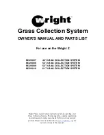 Preview for 1 page of Wright Manufacturing 98320007 Owner'S Manual And Parts List