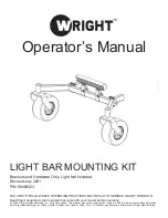 WRIGHT 98490023 Operator'S Manual preview