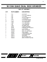 Предварительный просмотр 47 страницы WRIGHT QUAD W-1904 Owner'S Manual