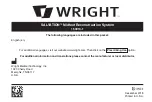 WRIGHT Salvation 153910-1 Manual preview