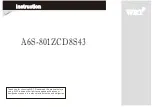 WRT A6S-801ZCD8S43 Instructions Manual preview