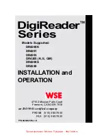 WSE Technologies DR4200K Installation And Operation Manual preview