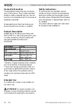 Preview for 22 page of WSS SPRINT NOVA 80 Assembly And Operating Instructions Manual