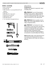 Preview for 27 page of WSS SPRINT NOVA 80 Assembly And Operating Instructions Manual