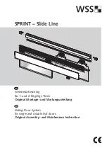 Preview for 1 page of WSS SPRINT Slide Line Original Assembly And Maintenance Instructions