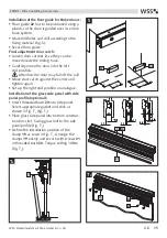 Preview for 35 page of WSS SPRINT Slide Line Original Assembly And Maintenance Instructions