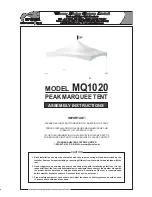 WSSL MQ1020 Assembly Instructions Manual preview