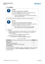 Preview for 23 page of WSTECH BAT 0280-ES-1-400-1 Series Operating Instructions Manual