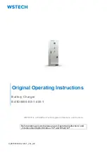 WSTECH BATD0050-ES-1-400-1 Operating Instructions Manual preview