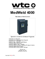 WTC MedWeld 4000 Operator'S Manual preview