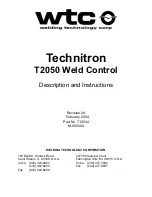 Предварительный просмотр 1 страницы WTC Technitron T2050 Description And Instructions