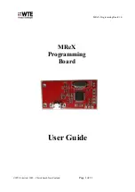 WTE MReX User Manual preview