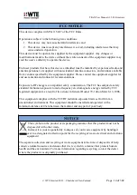 Preview for 14 page of WTE TReX-460 User Manual