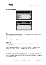 Preview for 63 page of WTE TReX-460 User Manual