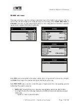 Preview for 79 page of WTE TReX-460 User Manual