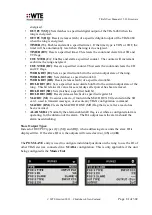 Preview for 81 page of WTE TReX-460 User Manual