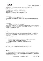 Preview for 106 page of WTE TReX-460 User Manual