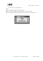 Preview for 107 page of WTE TReX-460 User Manual