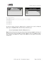 Preview for 186 page of WTE TReX-460 User Manual