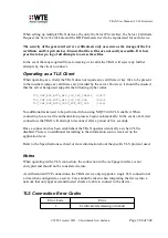 Preview for 246 page of WTE TReX-460 User Manual