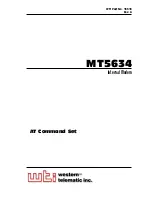 Предварительный просмотр 1 страницы WTI MT5634 User Manual