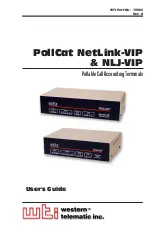 WTI PollCat NetLink NLJ-VIP User Manual preview
