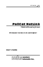 WTI PollCat NetLink User Manual preview