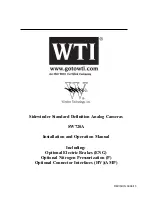 Preview for 1 page of WTI Sidewinder SW720A Installation And Operation Manual