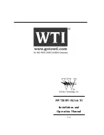 WTI SW720HV-H.264-TI Operation Manual preview