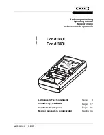 Preview for 1 page of wtw Cond 330i Operating Manual