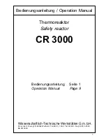 wtw CR 3000 Operation Manual предпросмотр