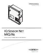 Preview for 1 page of wtw IQ SENSOR NET MIQ/R6 Operating Manual