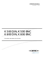 Предварительный просмотр 1 страницы wtw K 500 BNC Operating Manual