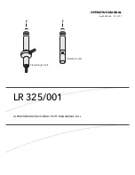 wtw LR 325/001 Operating Manual предпросмотр