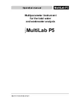 wtw MultiLab P5 Operation Manual preview