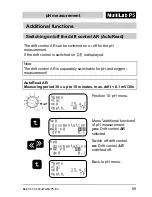 Preview for 69 page of wtw MultiLab P5 Operation Manual