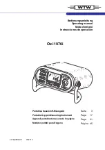 wtw Oxi 1970i Operating Manual preview