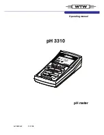 Предварительный просмотр 1 страницы wtw pH 3210 Operating Manual