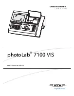 Preview for 1 page of wtw photoLab 7100 VIS Operating Manual