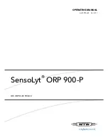 Preview for 1 page of wtw SensoLyt ORP 900-P Operating Manual