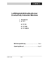 wtw TecnoLine LF 171 Operating Manual preview